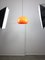 Lámpara colgante Jolly en naranja de Luigi Massoni para Guzzini, años 70, Imagen 8