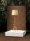 Lámpara trípode de bambú atribuida a Audoux-Minnet, años 50, Imagen 10