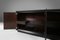 Credenza minimalista Mid-Century laccata nera, Belgio, anni '60, Immagine 14