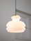 Mid-Century Italian Brass and Opaline Pendant Lamp, 1950s 2