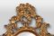 Rococo Style Mirror and Wall Console in Wood and Gold Leaf from Deknudt, Belgium, 1950s, Set of 2, Image 5