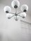 Vintage Italian Chrome and Opaline Chandelier, 1970s, Image 10