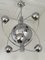 Italian Satellite Sputnik Chandelier in Metal & Chrome attributed to Reggiani, 1970s 6