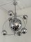 Italian Satellite Sputnik Chandelier in Metal & Chrome attributed to Reggiani, 1970s 1