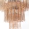 Chandelier with Peach Pink Murano Glass Tubes by Bottega Veneziana, Image 2