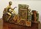 Art Deco Clock Set of Cubist Design with Bronze Lady Figure, 1930s, Set of 3, Image 6