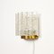 Mid-Century Ice Glass Wall Sconce from Doria Leuchten, Germany, 1960s, Image 5