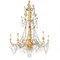 Louis XVI Chandelier in Carved and Gilded Wood, Late 1700s 1