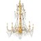 Louis XVI Chandelier in Carved and Gilded Wood, Late 1700s, Image 1