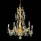 Lámpara de araña Luis XVI de madera tallada y dorada, finales del siglo XVIII, Imagen 2
