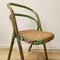 Curved Bentwood and Wicker Chair, 1970s 4