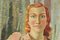 Italienischer Künstler, Frauenporträt, 1936, Öl auf Leinwand, Gerahmt 3