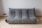 Graues Togo 3-Sitzer Sofa aus Mikrofaser von Michel Ducaroy für Ligne Roset 1