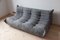 Grey Microfiber Togo 3-Seater Sofa by Michel Ducaroy for Ligne Roset 5