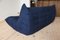 Blue Microfiber Togo 3-Seater Sofa by Michel Ducaroy for Ligne Roset, Image 9