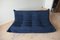 Blue Microfiber Togo 3-Seater Sofa by Michel Ducaroy for Ligne Roset 3