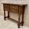 Early 20th Century Spanish Carved Console Table with Four Drawers, 1930s 7