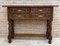 Early 20th Century Spanish Carved Console Table with Four Drawers, 1930s 3