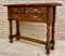 Early 20th Century Spanish Carved Console Table with Four Drawers, 1930s, Image 1