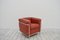Chaise Carmin Modèle Lc2 Vintage en Cuir Rouge par Le Corbusier pour Cassina, 1990s 16