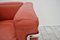 Vintage Red Leather Carmin Model Lc2 Chair by Le Corbusier for Cassina, 1990s 6