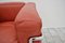 Vintage Red Leather Carmin Model Lc2 Chair by Le Corbusier for Cassina, 1990s, Image 6