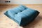 Blue Velvet Togo Living Room by Michel Ducaroy for Ligne Roset, Set of 5 22