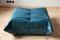 Blue Velvet Togo Living Room by Michel Ducaroy for Ligne Roset, Set of 5, Image 25