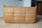 Camel Brown Leather Togo 2-Seater Sofa by Michel Ducaroy for Ligne Roset 5