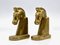 Vintage Trojan Brass Horse Head Bookends, 1960s, Set of 2 2