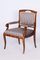 Biedermeier Armchair in Walnut Veneer, Spruce & Oak, 1830s, Image 1