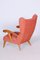 Art Deco Wingchair in Beech attributed to Jan Vaněk, 1930s, Image 3