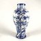 White Blue Ceramic Vase, 1976 1