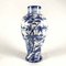 White Blue Ceramic Vase, 1976, Image 1