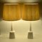 Grandes Lampes de Bureau en Céramique Blanche de Soholm, Danemark, 1960s, Set de 2 3