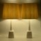 Grandes Lampes de Bureau en Céramique Blanche de Soholm, Danemark, 1960s, Set de 2 2