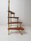 Antique Leather & Brass Library Steps 7