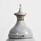 Lámpara colgante de fábrica industrial grande en gris, años 50, Imagen 5