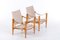 Vintage Safari Chairs by Kaare Klint, 1960s, Set of 2 6