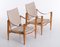 Vintage Safari Chairs by Kaare Klint, 1960s, Set of 2 5