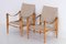 Vintage Safari Chairs by Kaare Klint, 1960s, Set of 2 10