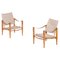 Vintage Safari Chairs by Kaare Klint, 1960s, Set of 2 1