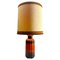 Vintage Fat Lava Floor Lamp in Orange and Black Drip-Glazes from Kaiser Idell, 1962, Image 1