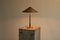 Bent Karlby Table Lamp in Patinated Brass and Teak for Lyfa, 1940s 2