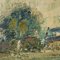 Artista holandés, paisaje, óleo sobre lienzo, años 40, Imagen 7