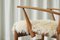 Rocking Chair in Oak and Sheepskin, 1940s, Image 5