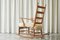 Rocking Chair in Oak and Sheepskin, 1940s, Image 6