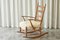 Rocking Chair in Oak and Sheepskin, 1940s 8