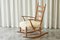 Rocking Chair in Oak and Sheepskin, 1940s, Image 8