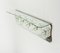 Midcentury Coat Rack Shelf in Brass and Glass from Cristal Art, 1950s 15